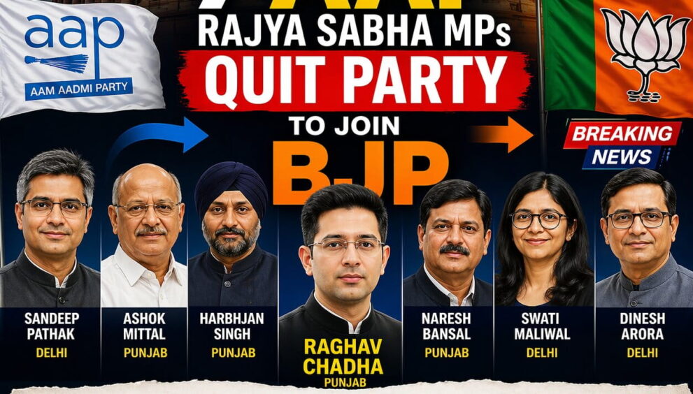 7 AAP Rajya Sabha MPs Quit Party to Join BJP