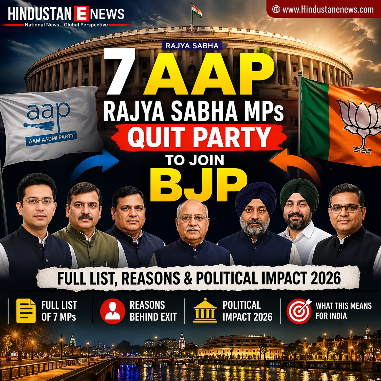 Breaking news 7 AAp MPs switch to BJP