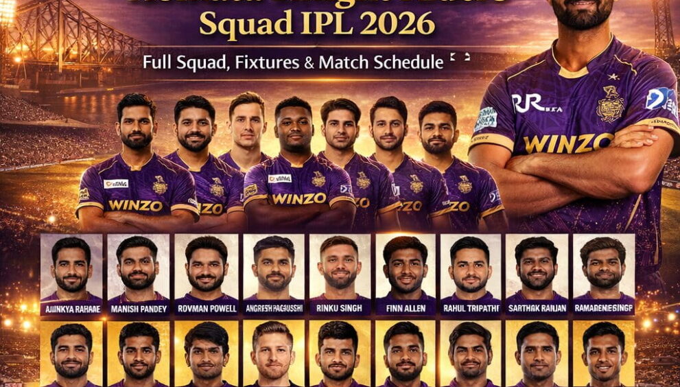 Kolkata Knight Riders Squad IPL 2026