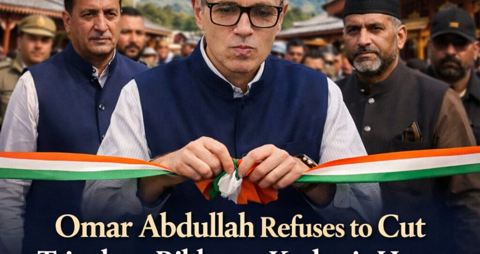 Omar Abdullah Refuses to Cut Tricolour Ribbon at Kashmir Event