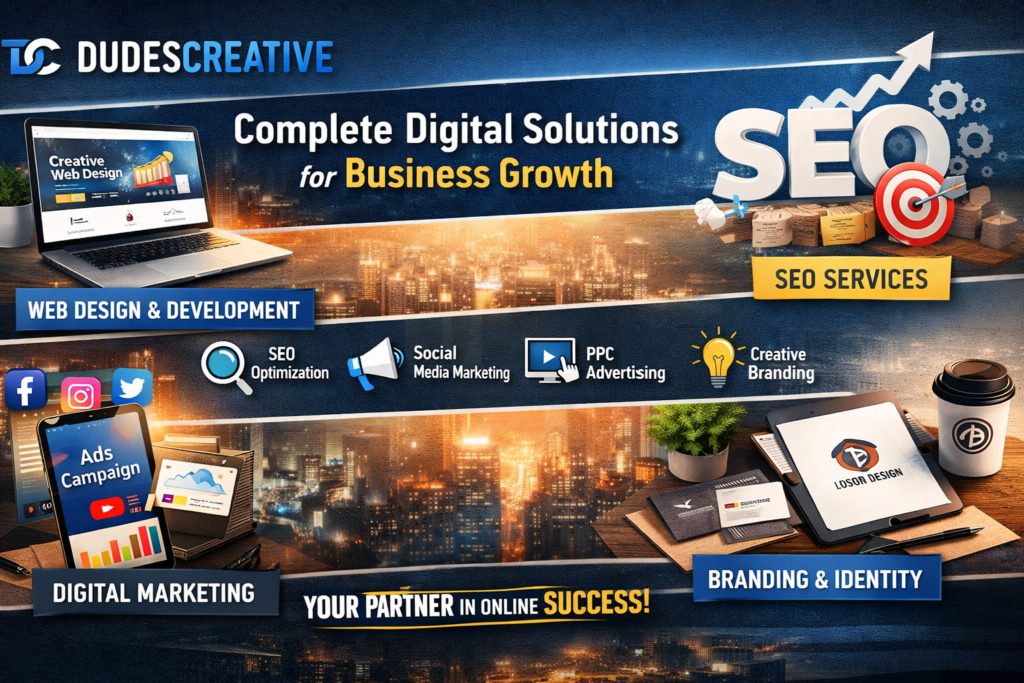 Dudes Creative Digital Marketing Agency - Web Design, SEO & Marketing Services - Contact now