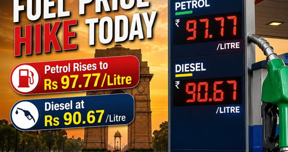 Fuel price hike today in India
