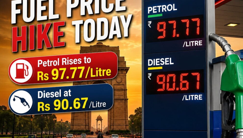 Fuel price hike today in India