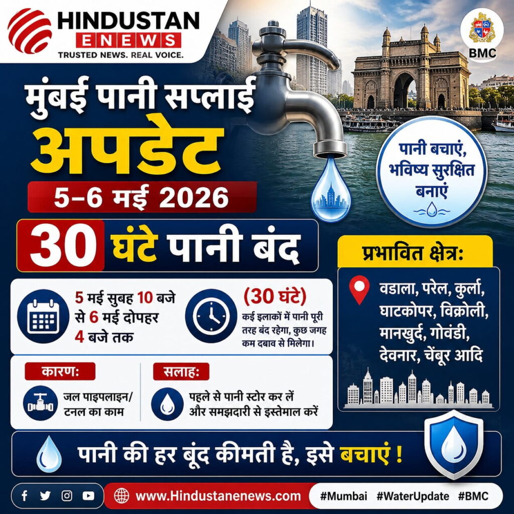 Mumbai Paani Supply Update 5–6 May 2026