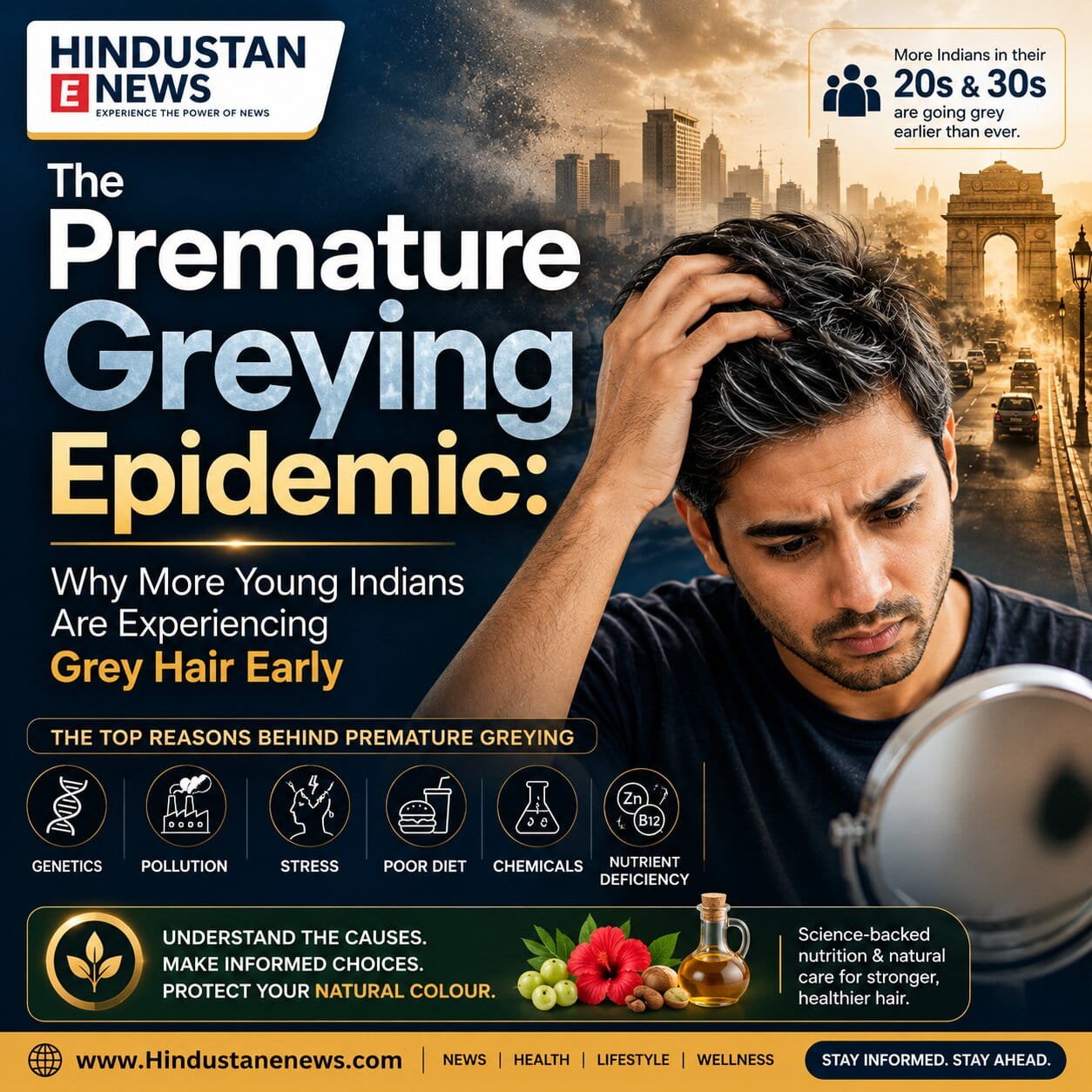 Premature greying A growing concern