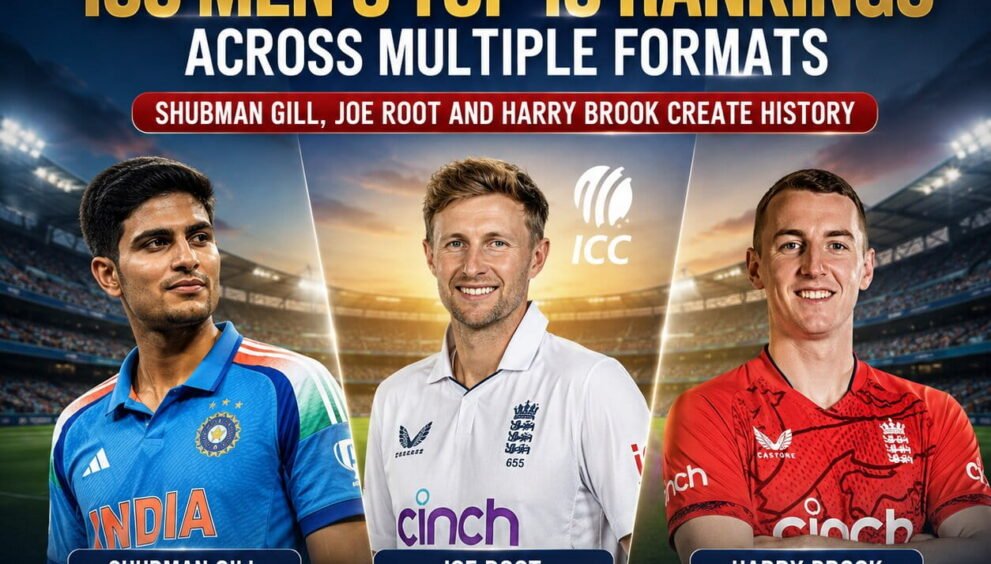 Shubman Gill Joe Root Harry Brook ICC Rankings 2026