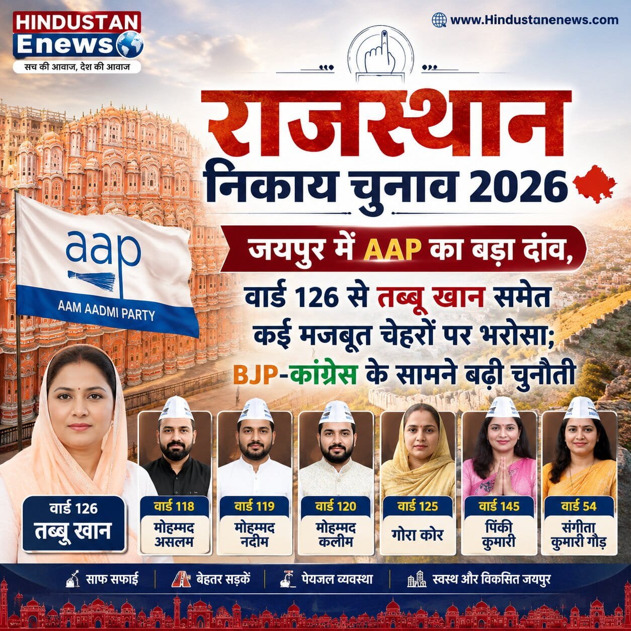 राजस्थान निकाय चुनाव 2026 Jaipur Municipal Corporation