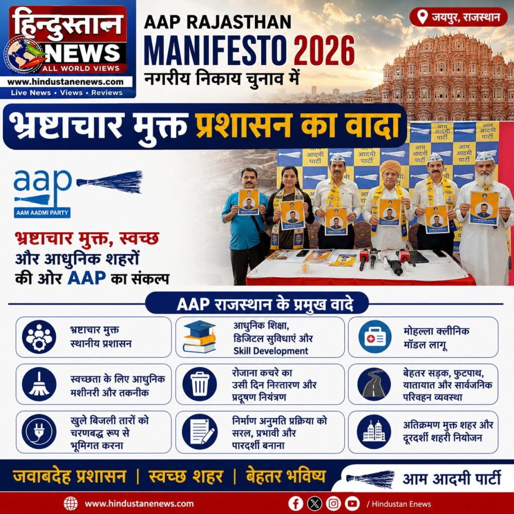 AAP Rajasthan Manifesto 2026